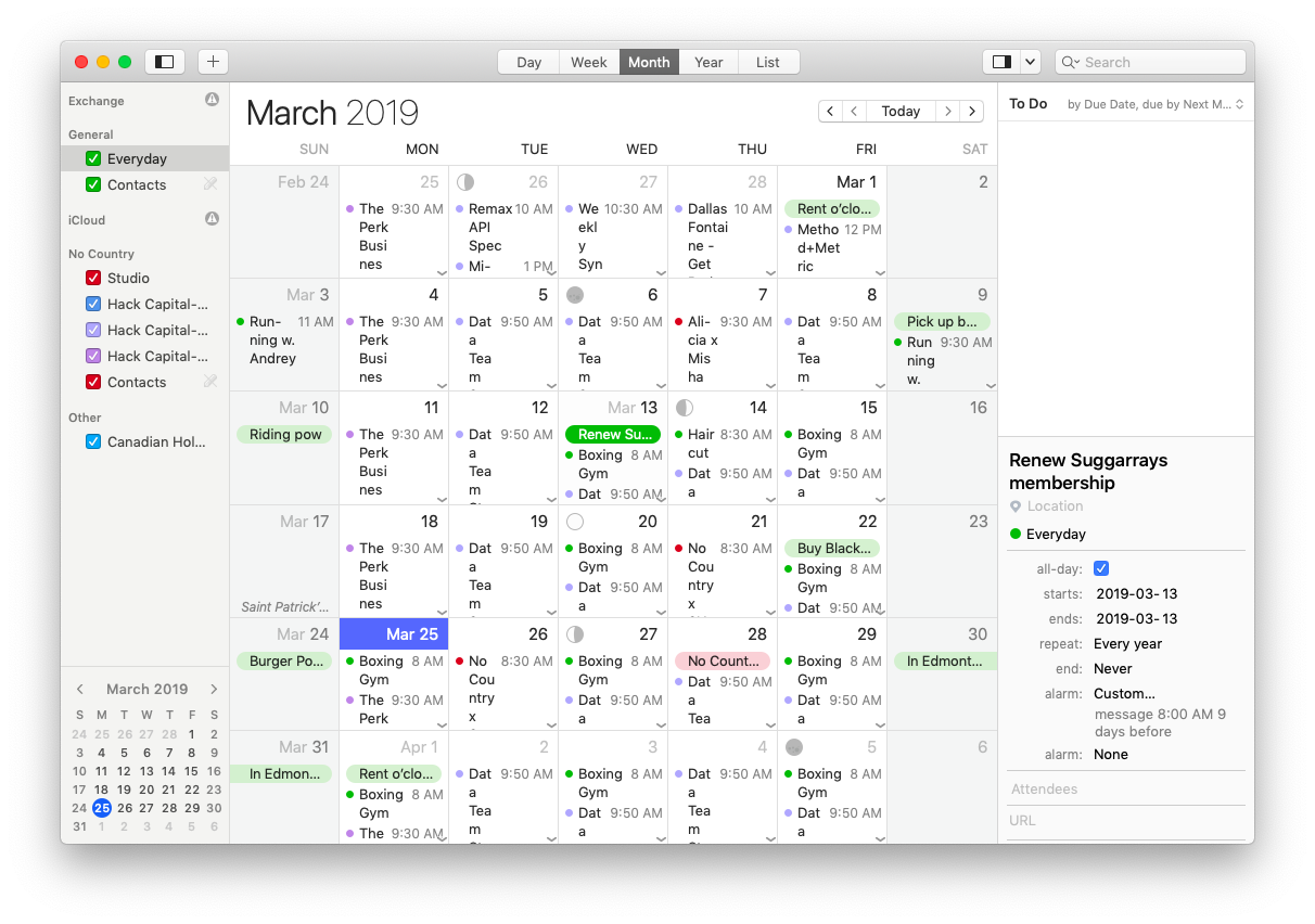 calendar app overlay for mac
